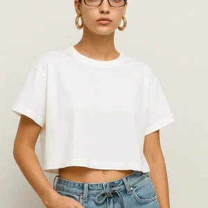 LT1K White Loose Pure Black Essential T-Shirt